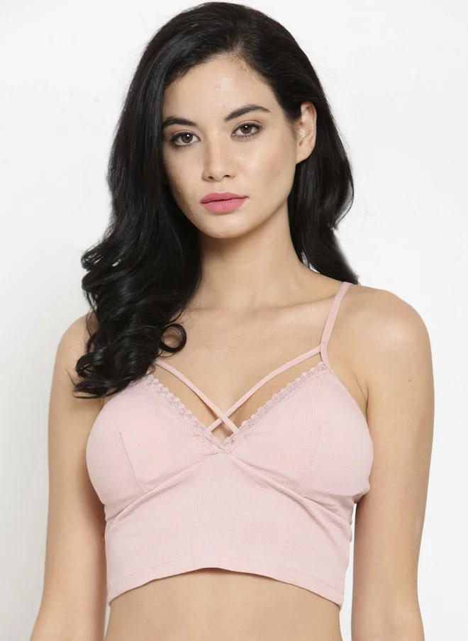 PRIZO PRIZO Women Striped Full Coverage Lightly Padded Bralette Top Bra